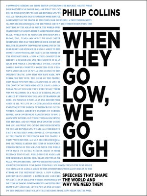 cover image of When They Go Low, We Go High